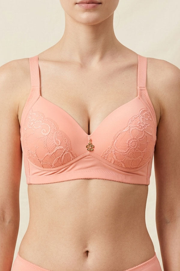 50303 6-Pack Comfortable & Supportive, 3-Hook Back Closure Wireless Bra B C D Cup
