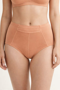 70108 12 Pieces Comfortable Cotton Underwear with Front Center Pocket & Full Seat Coverage Solid Full Brief C01