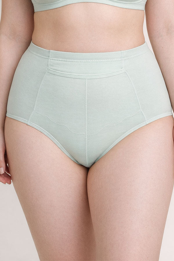 70108 12 Pieces Comfortable Cotton Underwear with Front Center Pocket & Full Seat Coverage Solid Full Brief C01