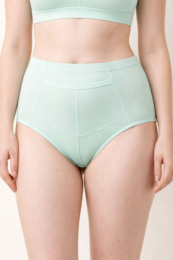 70108 12 Pieces Comfortable Cotton Underwear with Front Center Pocket & Full Seat Coverage Solid Full Brief C01