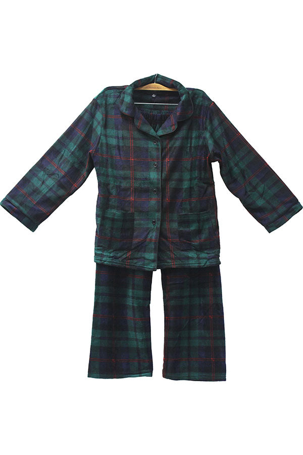 6 Pieces Sleepwear Kids Plaid Pajama Set