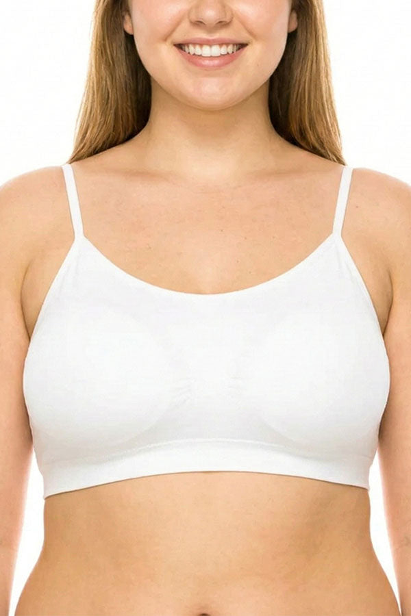 72091 6 Piece Comfortable Breathable Microfiber Bra with Removable Straps