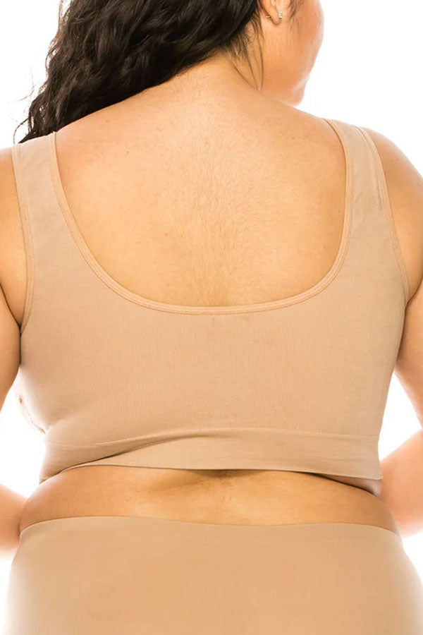 72147 6 Piece Breathable Microfiber Bra with Padding Seamless Bra