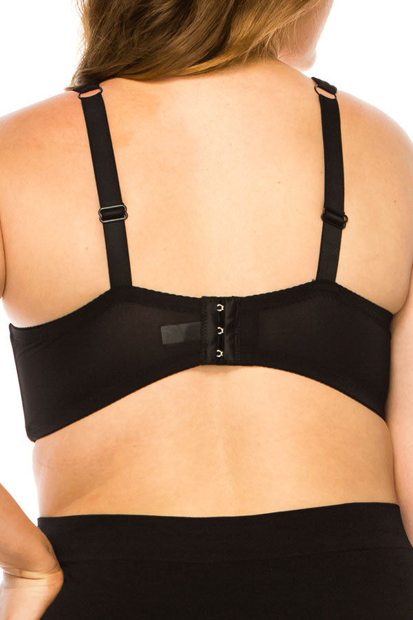 78282 12 Piece Soft Support, Adjustable Straps Full Coverage Thick Strap Bra D-DD Cup