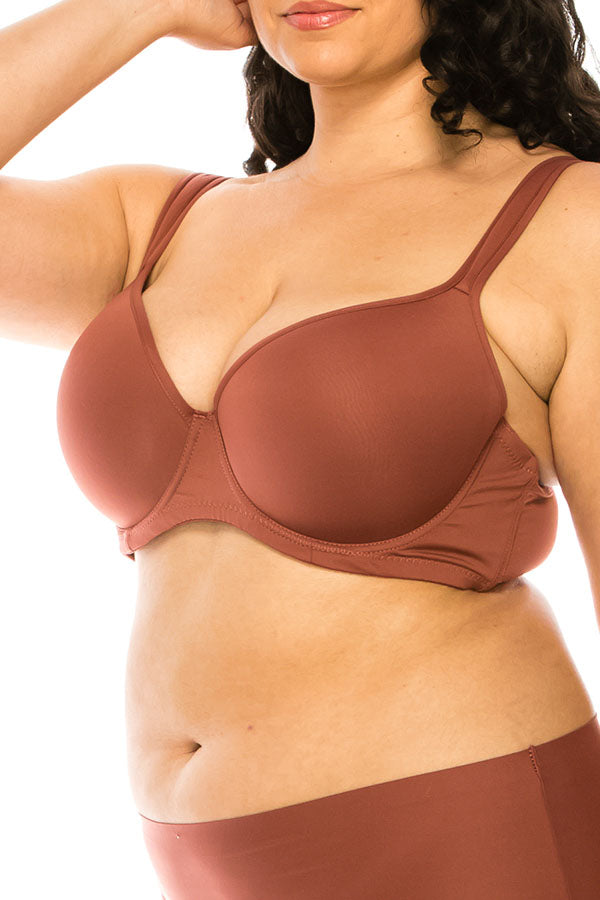 78300 6 Piece Underwire, Adjustable Straps Coverage Very Light Padding Bra D/DD Cup C01