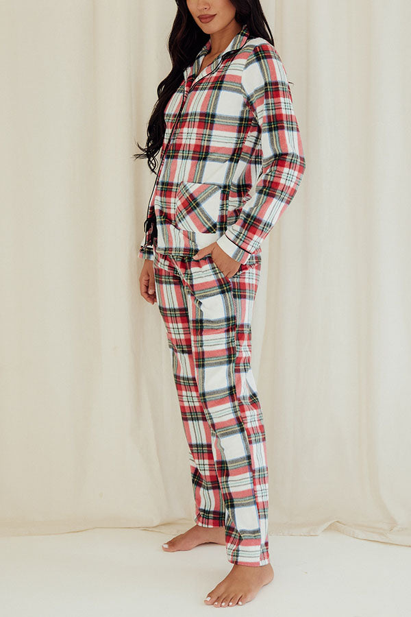 Lady Plaid Pajama Set