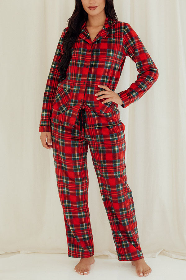 Lady Plaid Pajama Set