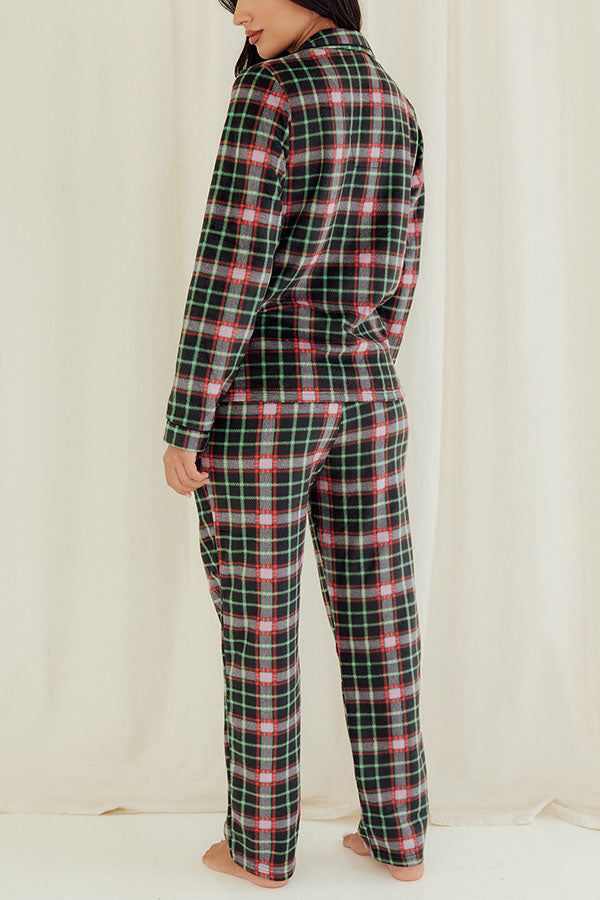 Lady Plaid Pajama Set