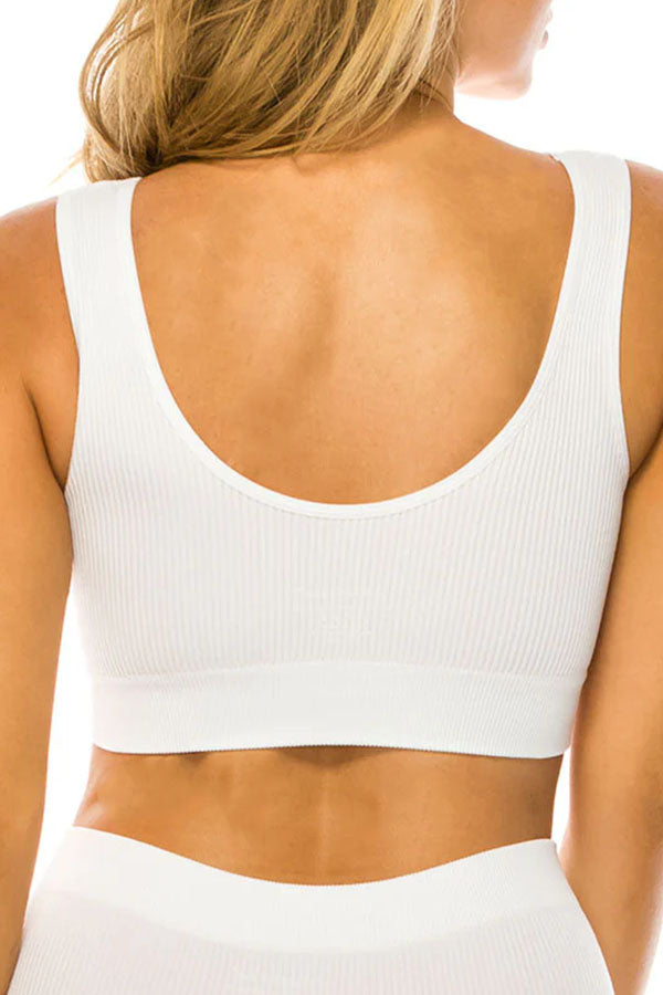 82120 6 Piece Adjustable Removable Pads | Nylon/Spandex Bralette