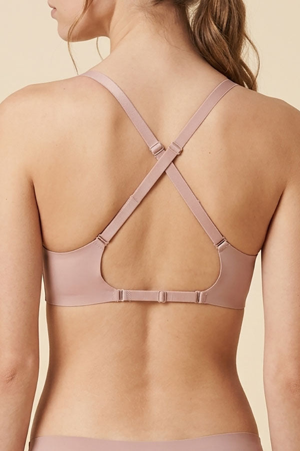 89322 12 Pieces Criss Cross Back, Adjustable Straps, Soft Polyamide Blend Wire Free Bra – B/C Cup