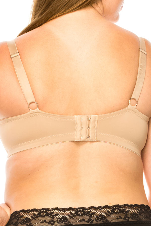 90030 6 Piece Solid Coverage Push-Up Bra D-DD Cup C04