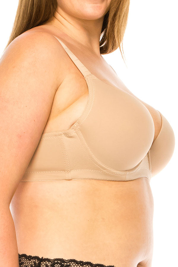 90030 6 Piece Solid Coverage Push-Up Bra D-DD Cup C04