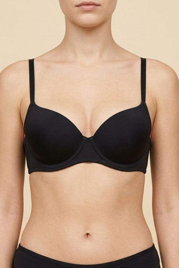 90040 6 Piece Lightly Padded Full Support Bra for Women Extra Coverage Underwire Bra A/B/C Cup C01
