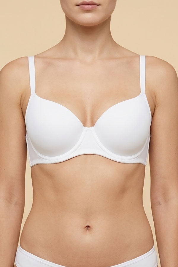 90040 6 Piece Lightly Padded Full Support Bra for Women Extra Coverage Underwire Bra A/B/C Cup C01