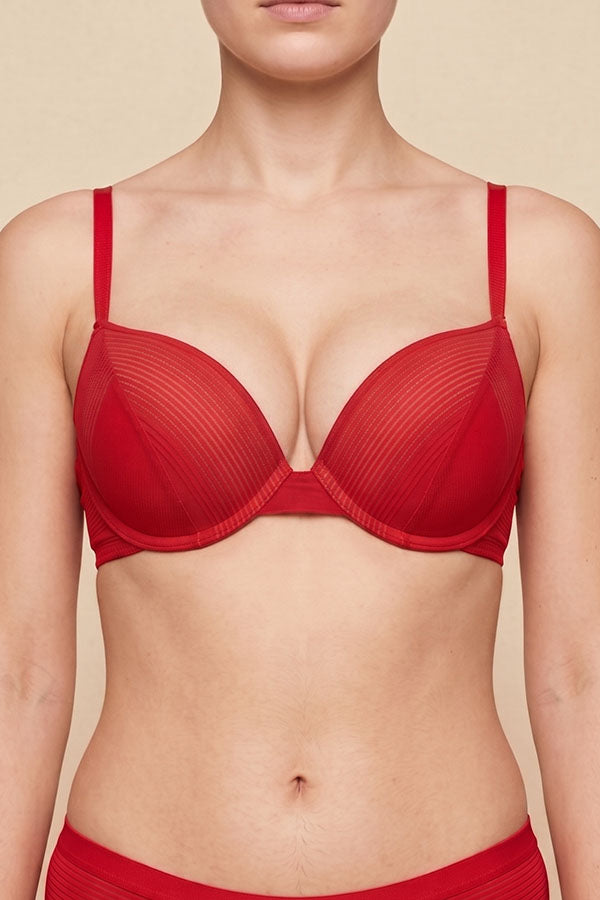 90064 12 Pieces Underwire Support, Adjustable Straps Push-Up B C Cup Bra