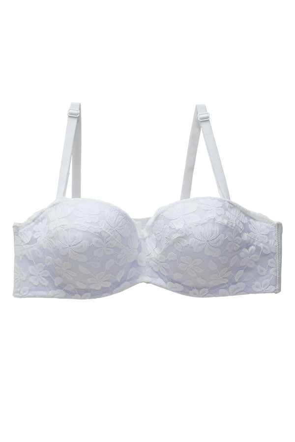 90068 12 Piece Underwire, Adjustable Removable Straps Half Cup Push up Bra D DD CUP