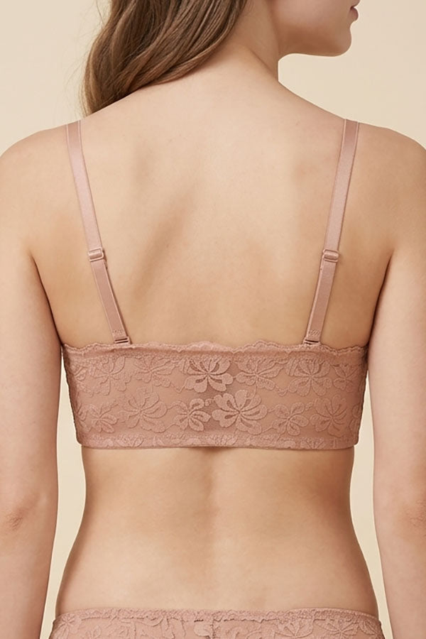 90066 12 Piece Floral Lace Half Cup Bra – Underwire Support B/C Cup