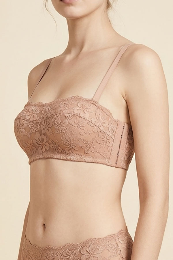 90066 12 Piece Floral Lace Half Cup Bra – Underwire Support B/C Cup