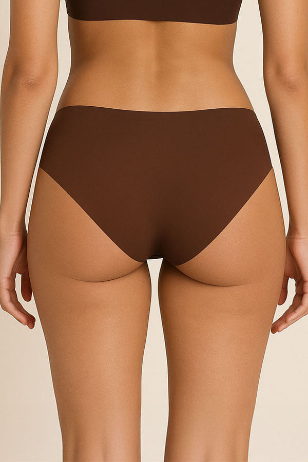 90067 6 Piece Invisible Fit & Stretch Comfort Seamless Laser Cut Hipster Panty