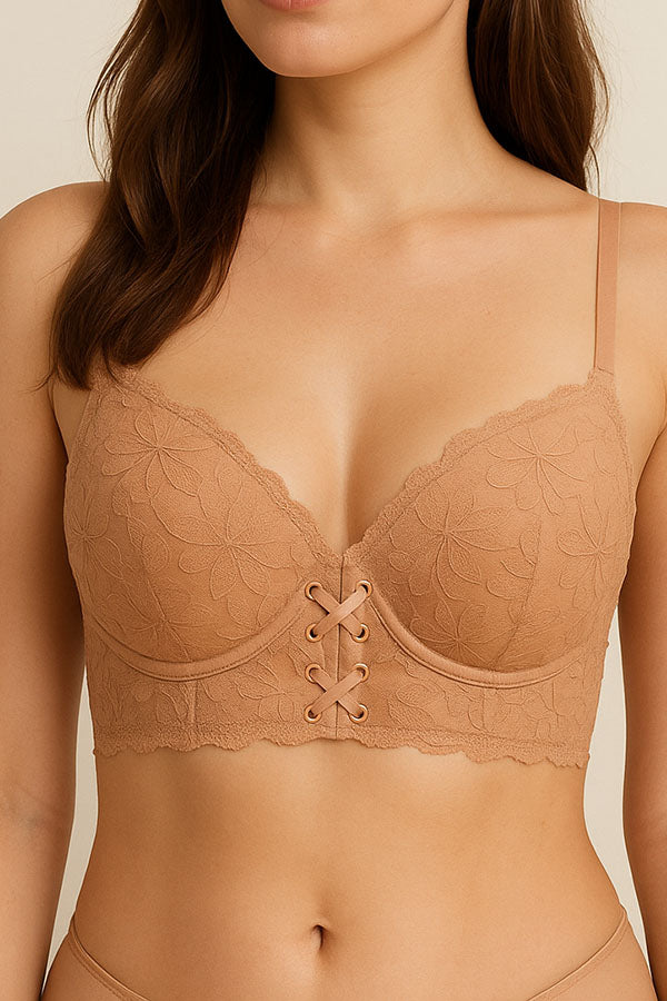 90070 12 Piece Elegant Support & Comfort Floral Lace Underwire Bra B/C Cup