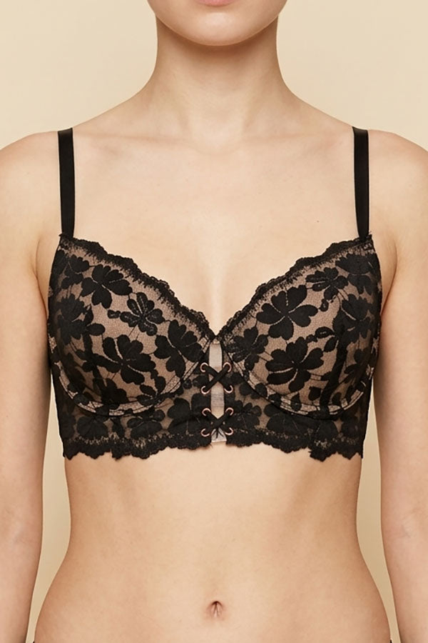90070 12 Piece Elegant Support & Comfort Floral Lace Underwire Bra B/C Cup