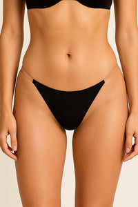 90073 12 Piece Sleek Design Laser Cut Thong with Clear Side Bands