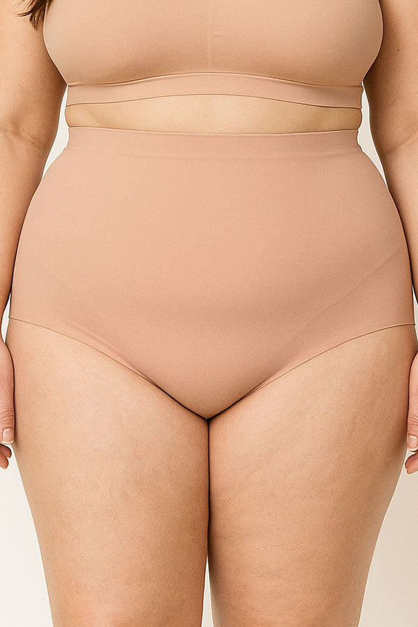 90079 Laser Cut Seamless Panty -Plus Size – 6 Color Pack C01