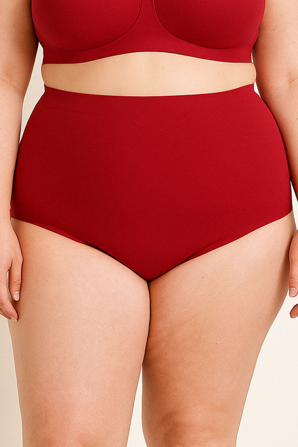 90079 Laser Cut Seamless Panty -Plus Size – 6 Color Pack C01