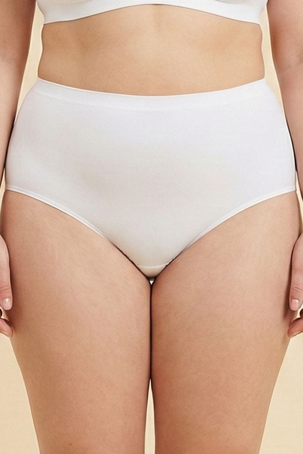 90080 Seamless Laser-Cut Panty – Cotton Blend| 6pcs Wholesale Prepack