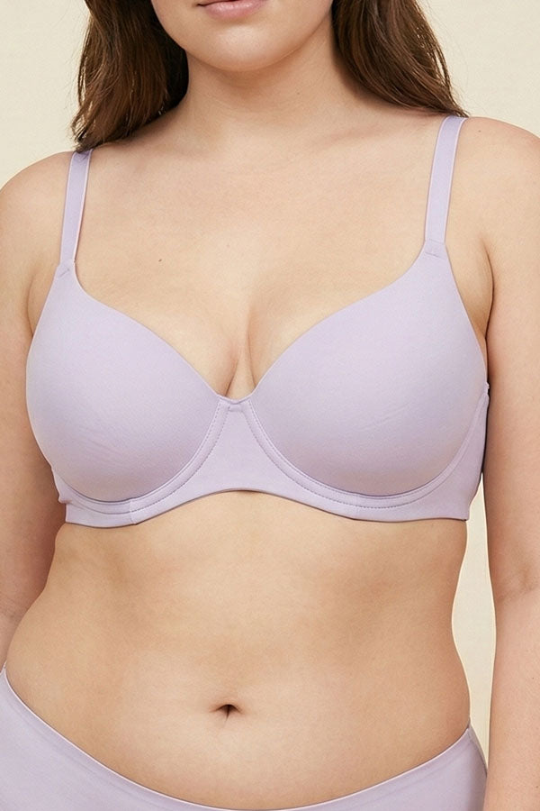 90080 Wire-Free Premium Cotton – 24-Hour Comfort Bra | 3pcs Wholesale Prepack