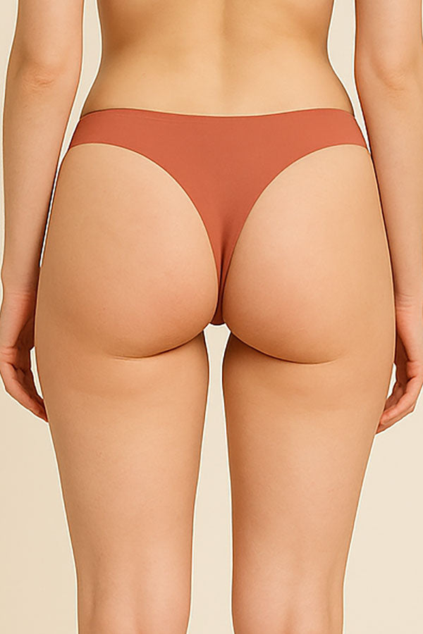 90080 Seamless Laser-Cut Thong – Premium Cotton blend) | 6pcs Wholesale Prepack
