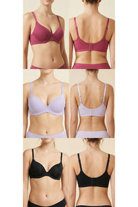90080 Wire-Free Premium Cotton – 24-Hour Comfort Bra | 3pcs Wholesale Prepack