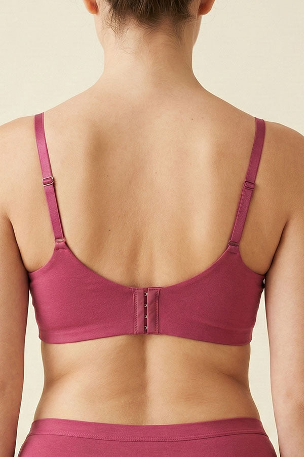 90080 Wire-Free Premium Cotton – 24-Hour Comfort Bra | 3pcs Wholesale Prepack