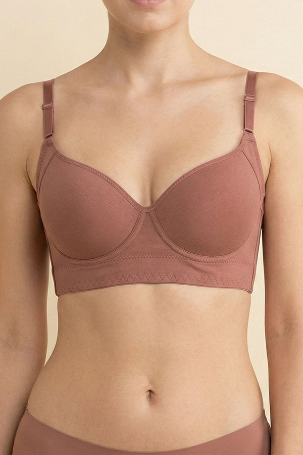 90081 Full Support Underwire Long Line Bra – 5-Hook Back Closure (B C Cup) | 3pcs Wholesale Prepack
