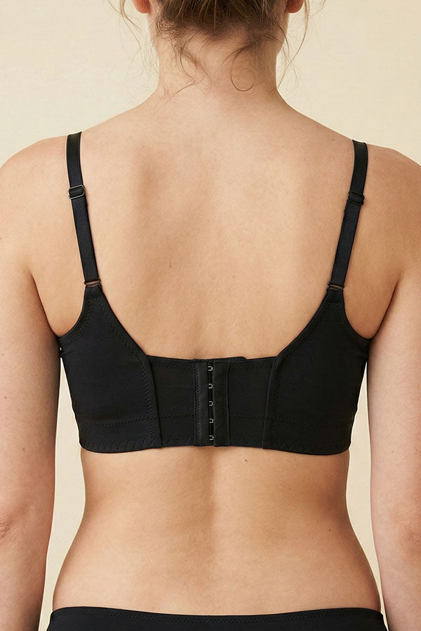 90081 Full Support Underwire Long Line Bra – 5-Hook Back Closure (B C Cup) | 3pcs Wholesale Prepack