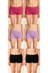 90082 Wholesale Women’s Cotton Seamless Boyshort Panties-6pcs pack