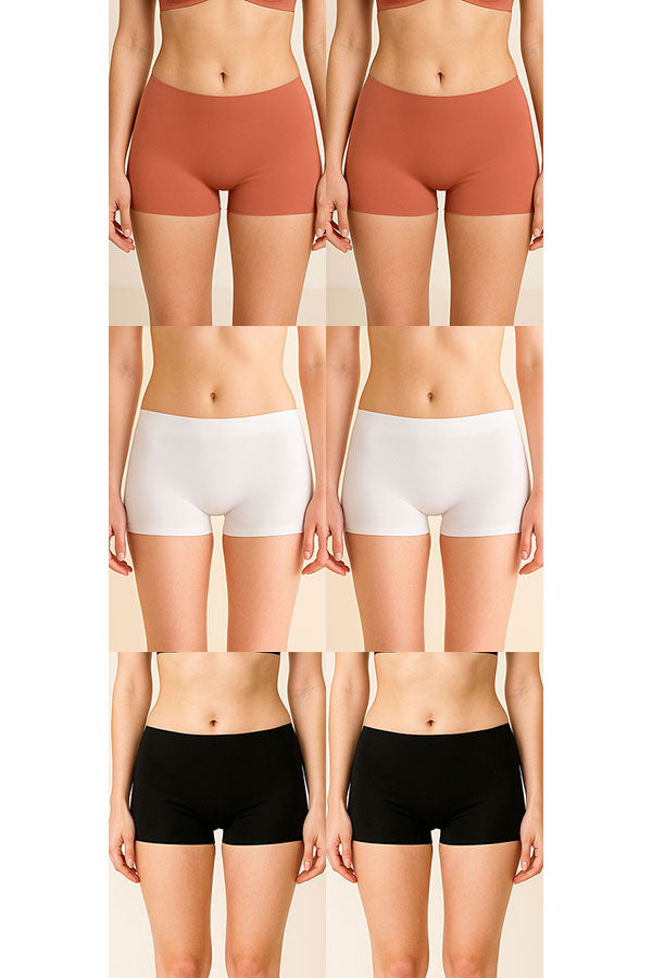 90082 Wholesale Women’s Cotton Seamless Boyshort Panties-6pcs pack