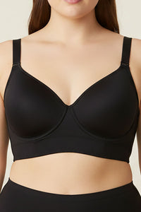 90084 Full Support Underwire Long Line Bra – 8-Hook Back Closure (D DD Cup) | 3pcs Wholesale Prepack