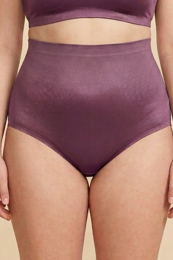 90086 Plus Size Satin High-Waist Laser-Cut Panty - 6 pcs prepack