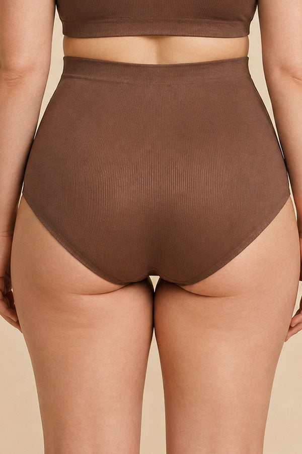 90086 Plus Size Satin High-Waist Laser-Cut Panty - 6 pcs prepack