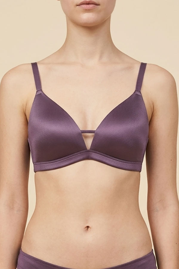 90087 B/C Cup Women’s Satin Ribbed Wireless Bra with Adjustable Straps – 3 Piece Prepack