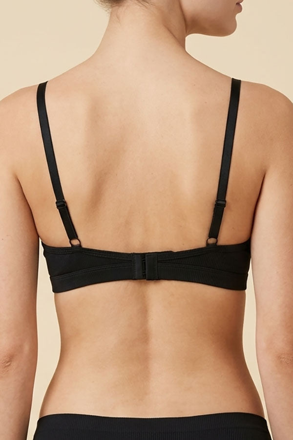 90087 B/C Cup Women’s Satin Ribbed Wireless Bra with Adjustable Straps – 3 Piece Prepack