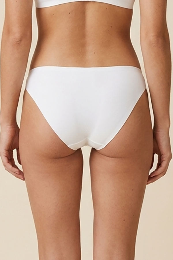 90088 6 Piece Sleek Design Laser Cut Panty with Clear Side Bands