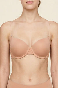 90088 Youmita Clear Strap Underwire Bra 3pcs Pack
