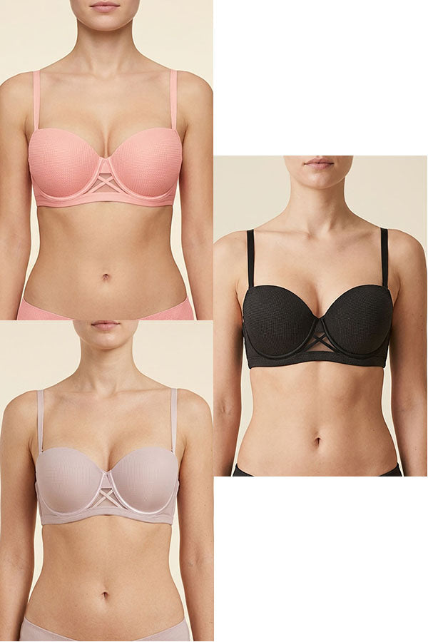 90094 Wholesale Women’s Underwire Bra with Removable Straps – 3PCS Pack