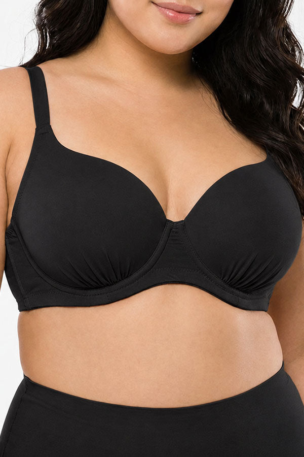 9024 3 Pieces D, DD, DDD and F Cup Black, Nude, White Full Coverage Bra