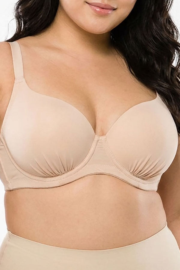 9024 3 Pieces D, DD, DDD and F Cup Black, Nude, White Full Coverage Bra