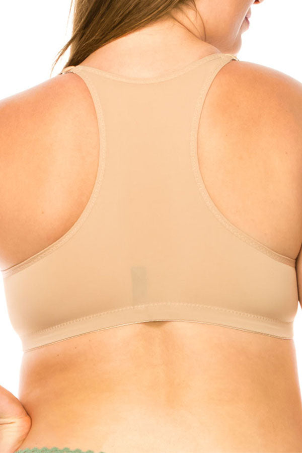 9025 6 Piece Underwire Front Closure Open Front Bra B–DD Cup C01