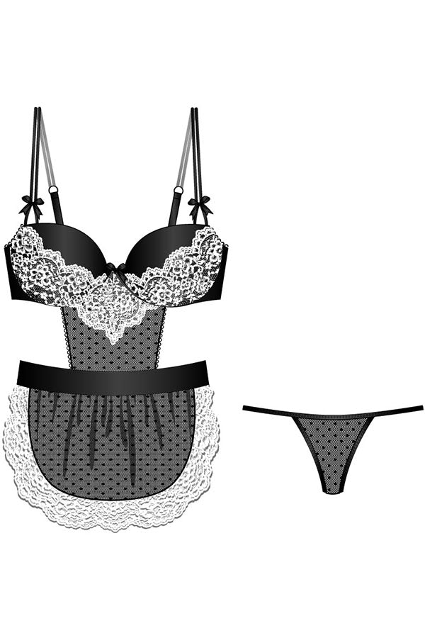 C2954 Halloween French Maid Costume