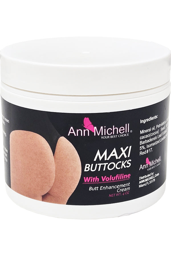 MAXI Buttocks Enhancement Cream with Volufiline – Firming & Plumping Body Cream for Butt & Hips (4oz)